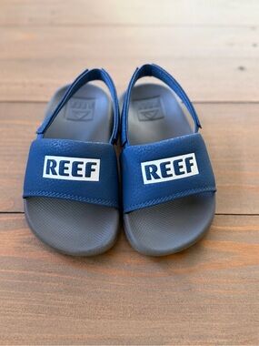 Reef Kids Blue Water-Friendly Little One Slides - Size 8
